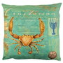 Aberto Design A12619 Cojín 43 x 43 cm, 50% Algodón / 50% Poliéster, Relleno de Silicona, Lavable